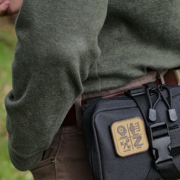 Survival Compass Patch: Orange