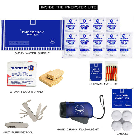 Preppi | The Prepster Lite | 3-Day Emergency Kit