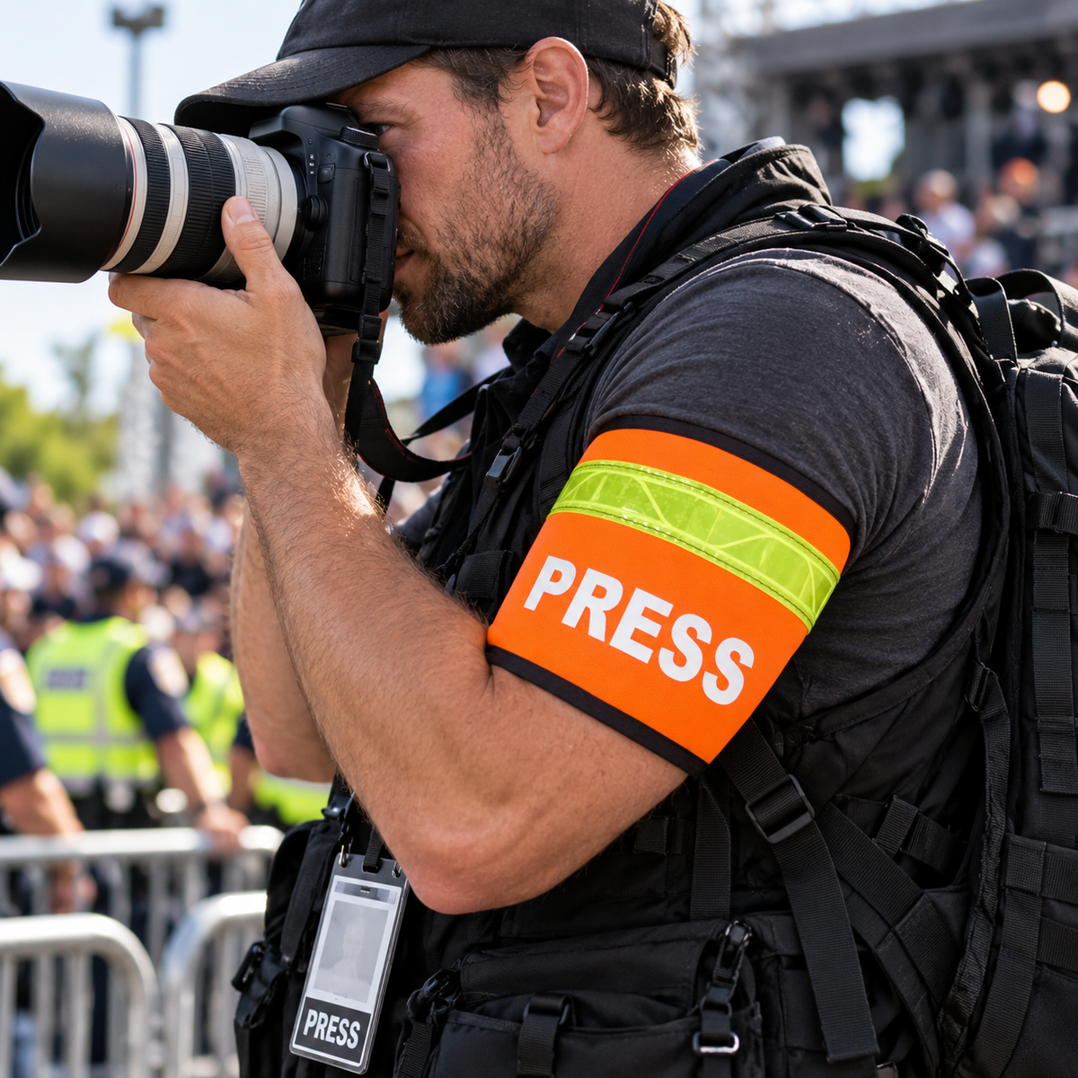 PRESS reflective armband