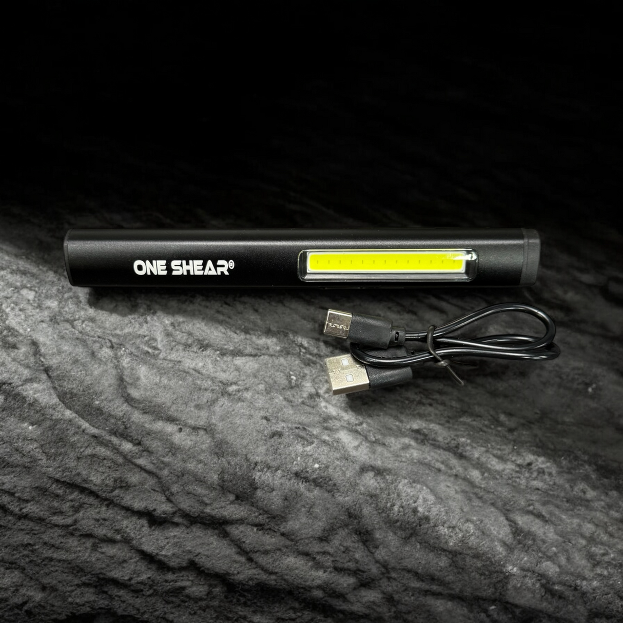 ONE SHEAR® XPE+COB Magnetic Penlight – USB-C Rechargeable LED Work Light & Flashlight