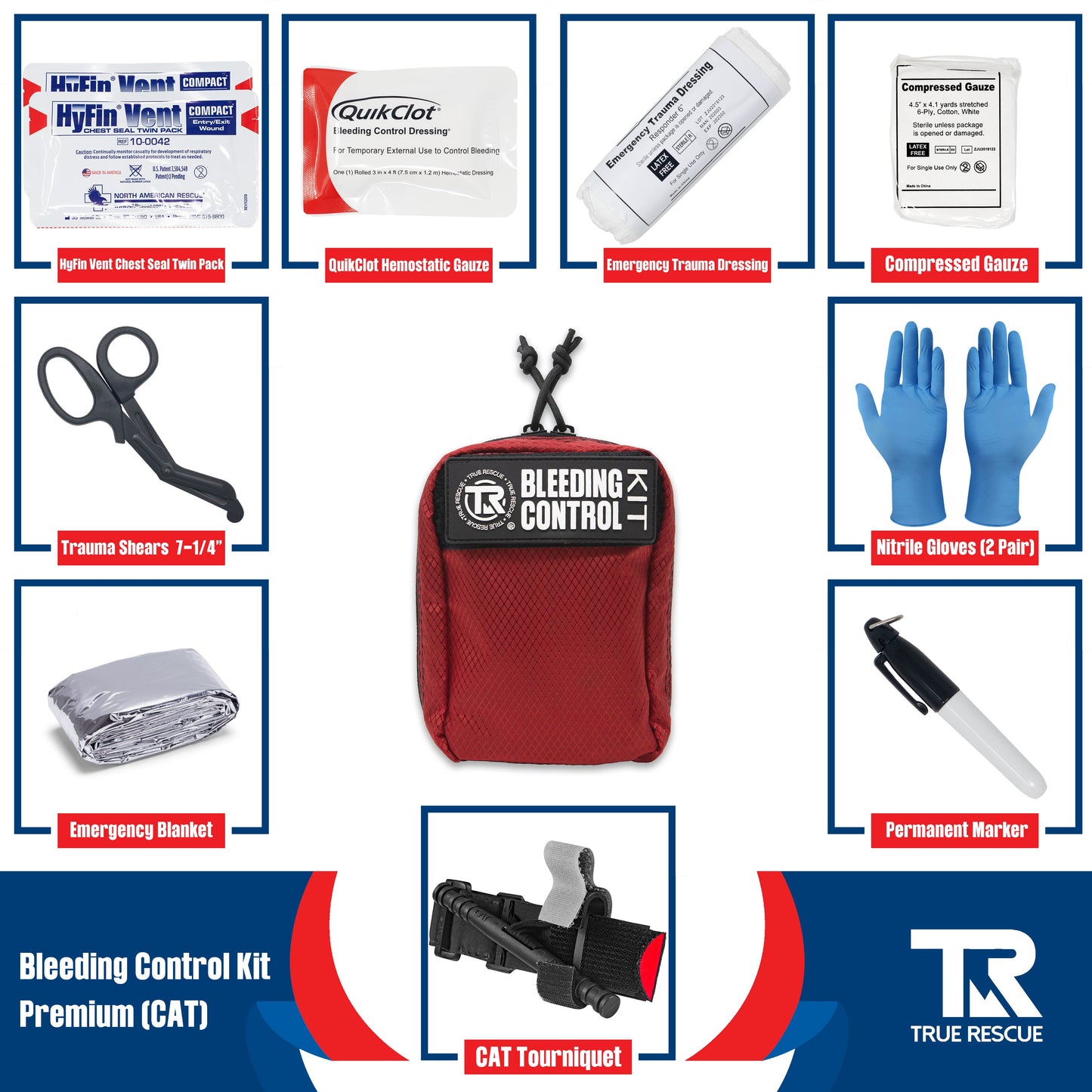 Bleeding Control Kit x2 With Wall Mount