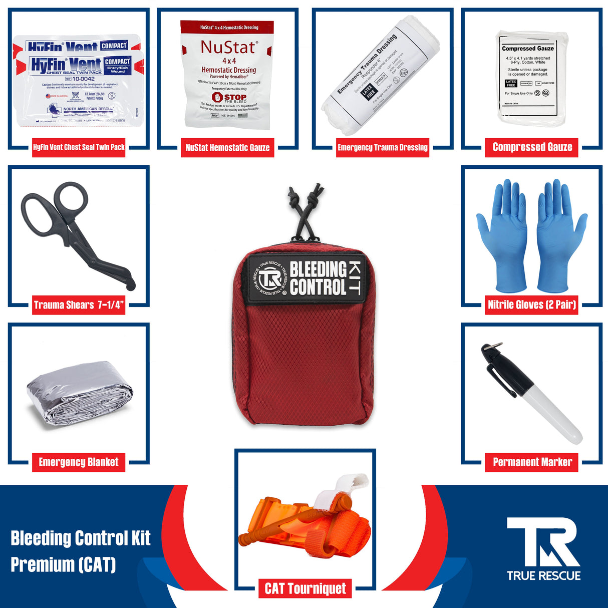 Bleeding Control Kit x2 With Wall Mount