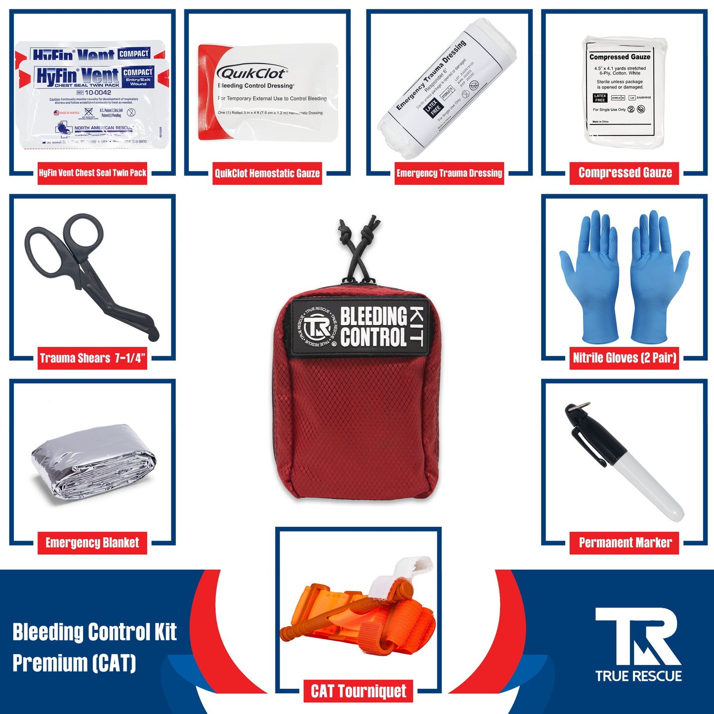 Bleeding Control Kit x2 With Wall Mount