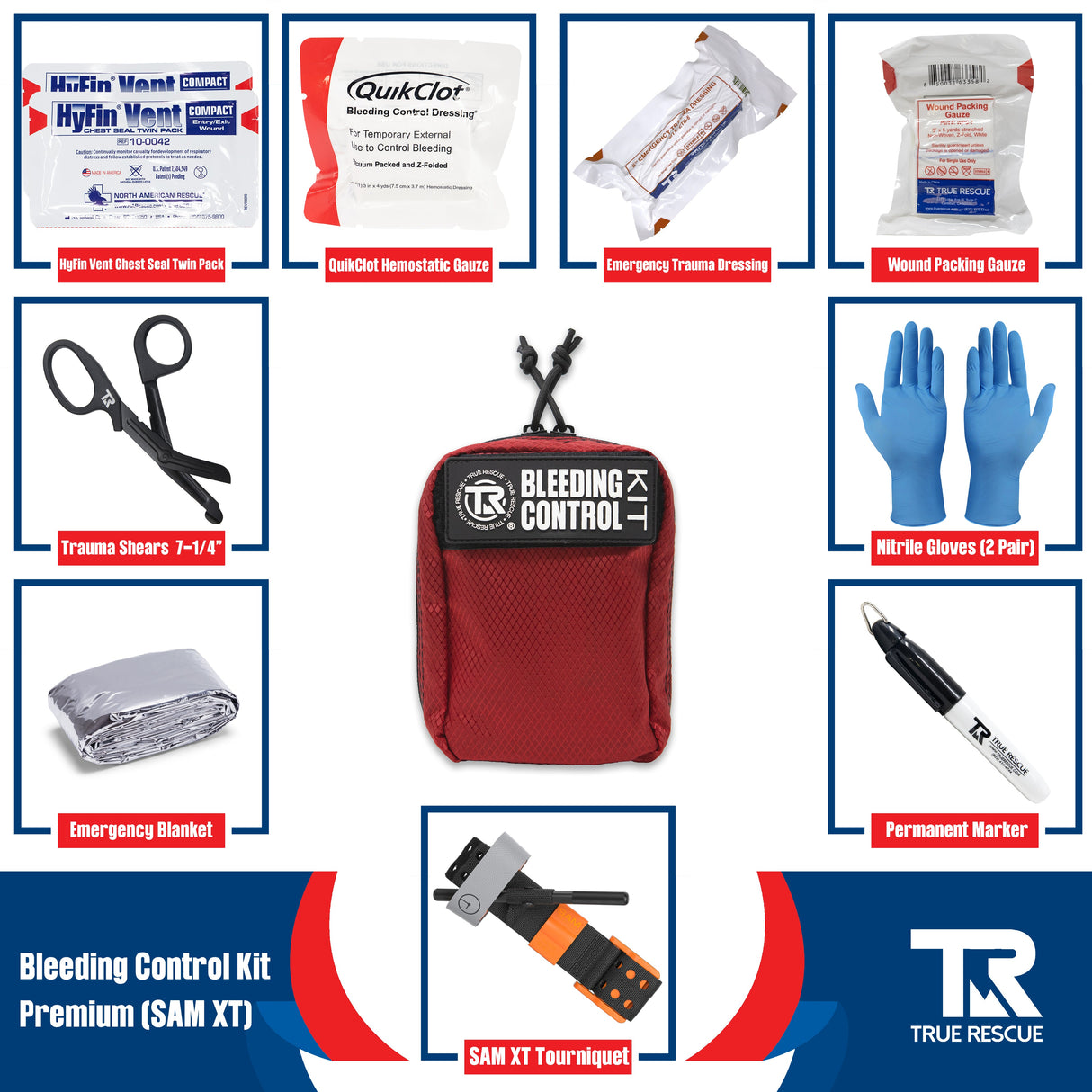 Bleeding Control Kit by True Rescue