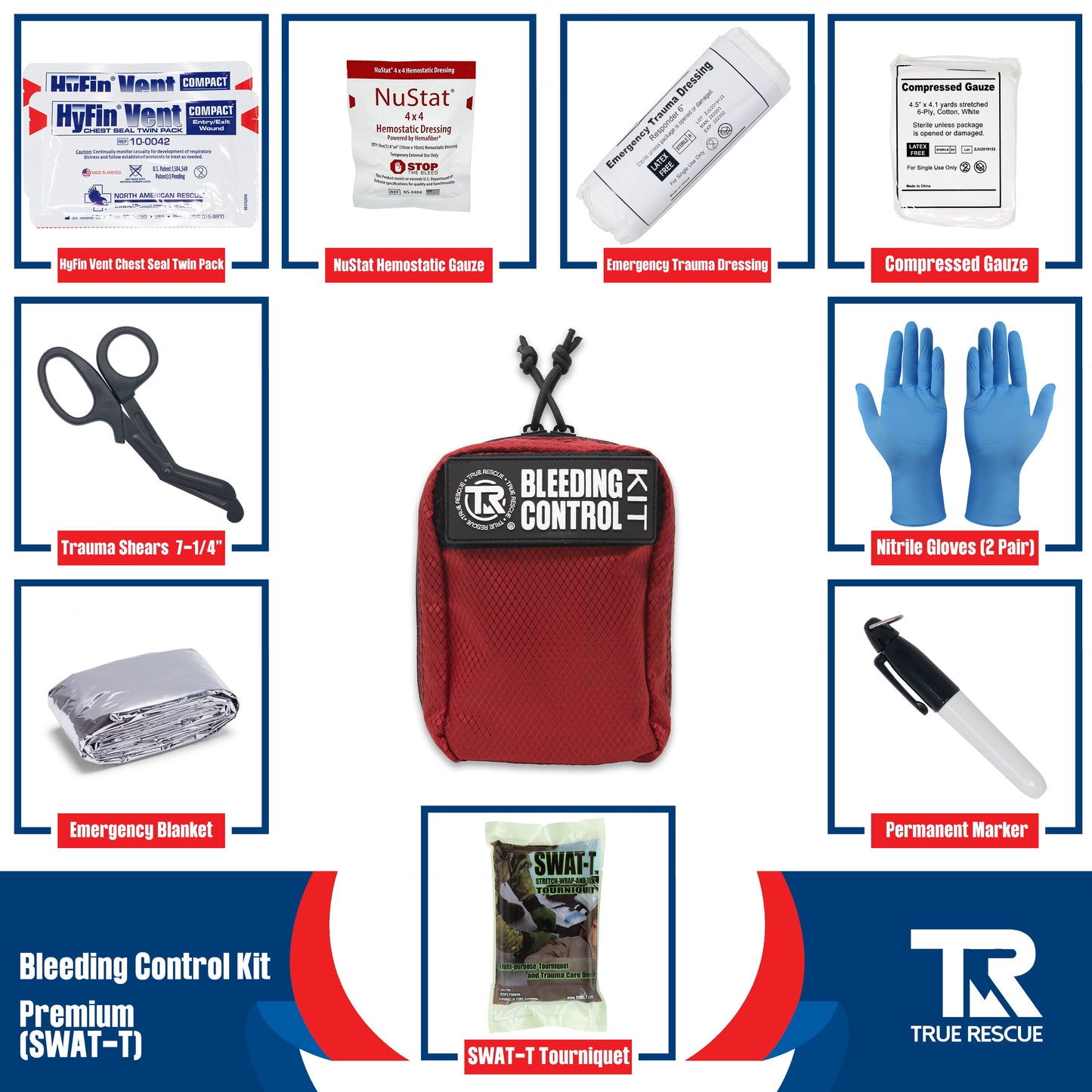 Bleeding Control Kit x2 With Wall Mount