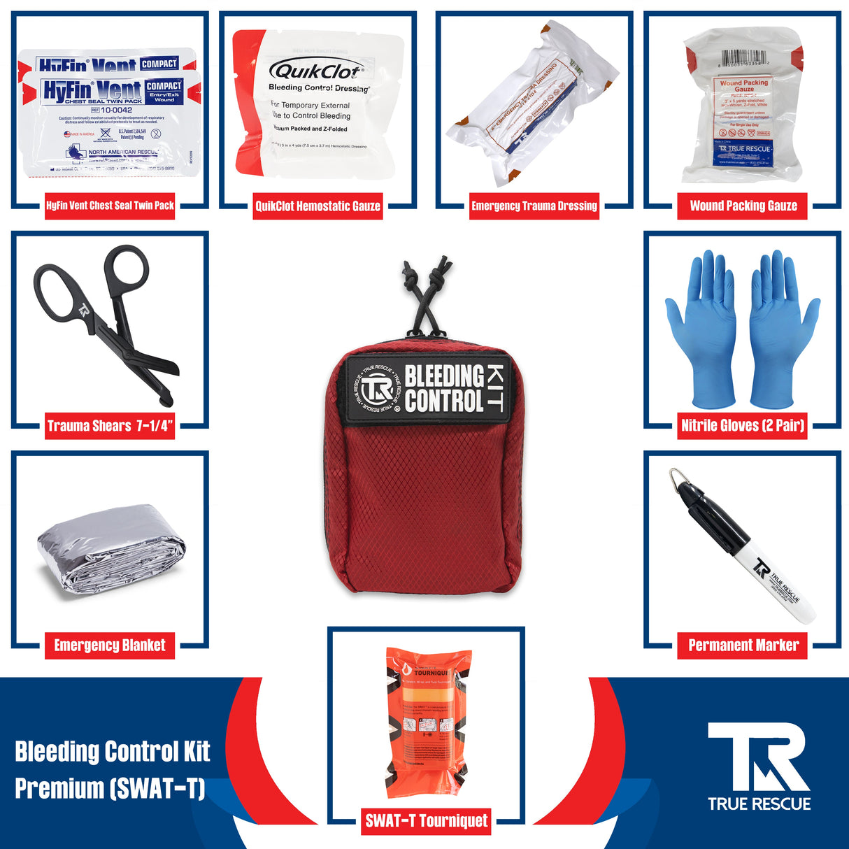 Bleeding Control Kit by True Rescue
