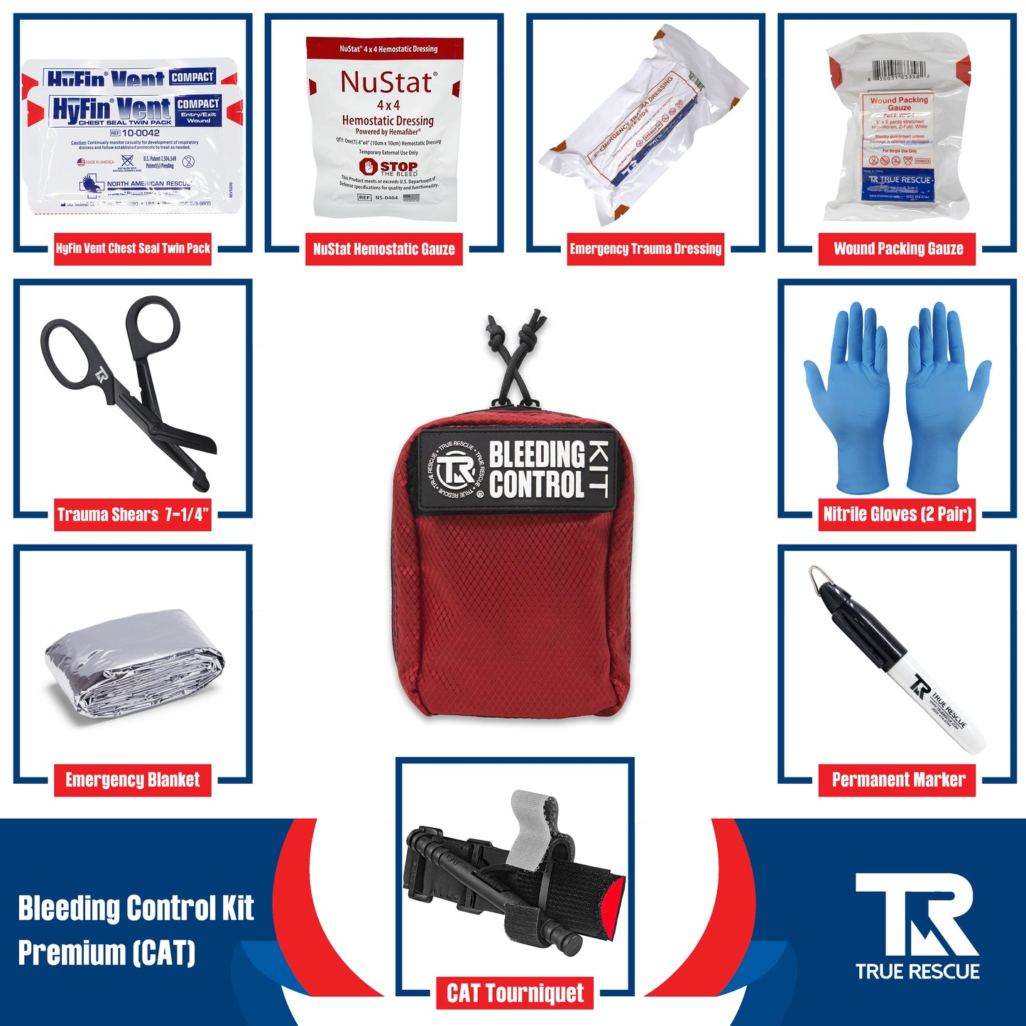 Bleeding Control Kit by True Rescue