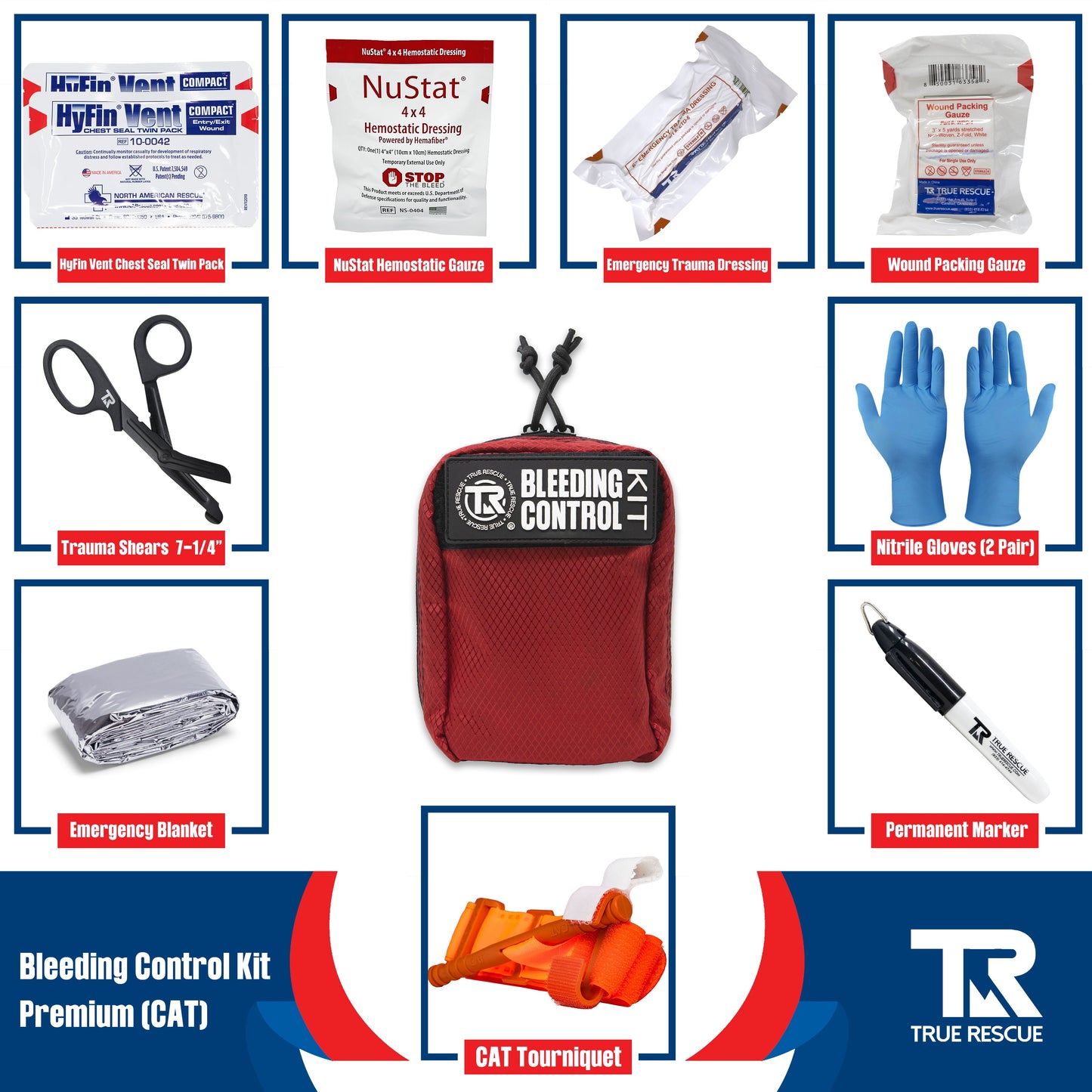Bleeding Control Kit by True Rescue