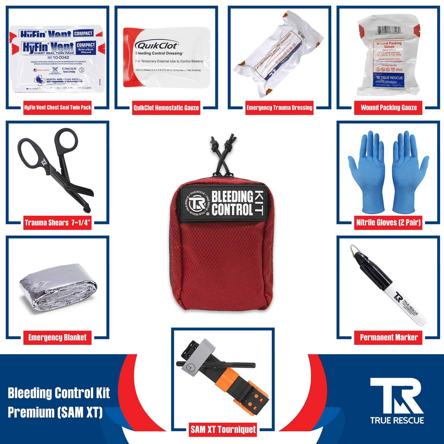 Bleeding Control Kit by True Rescue