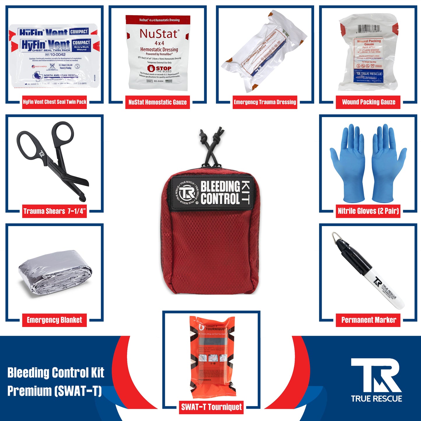 Bleeding Control Kit by True Rescue