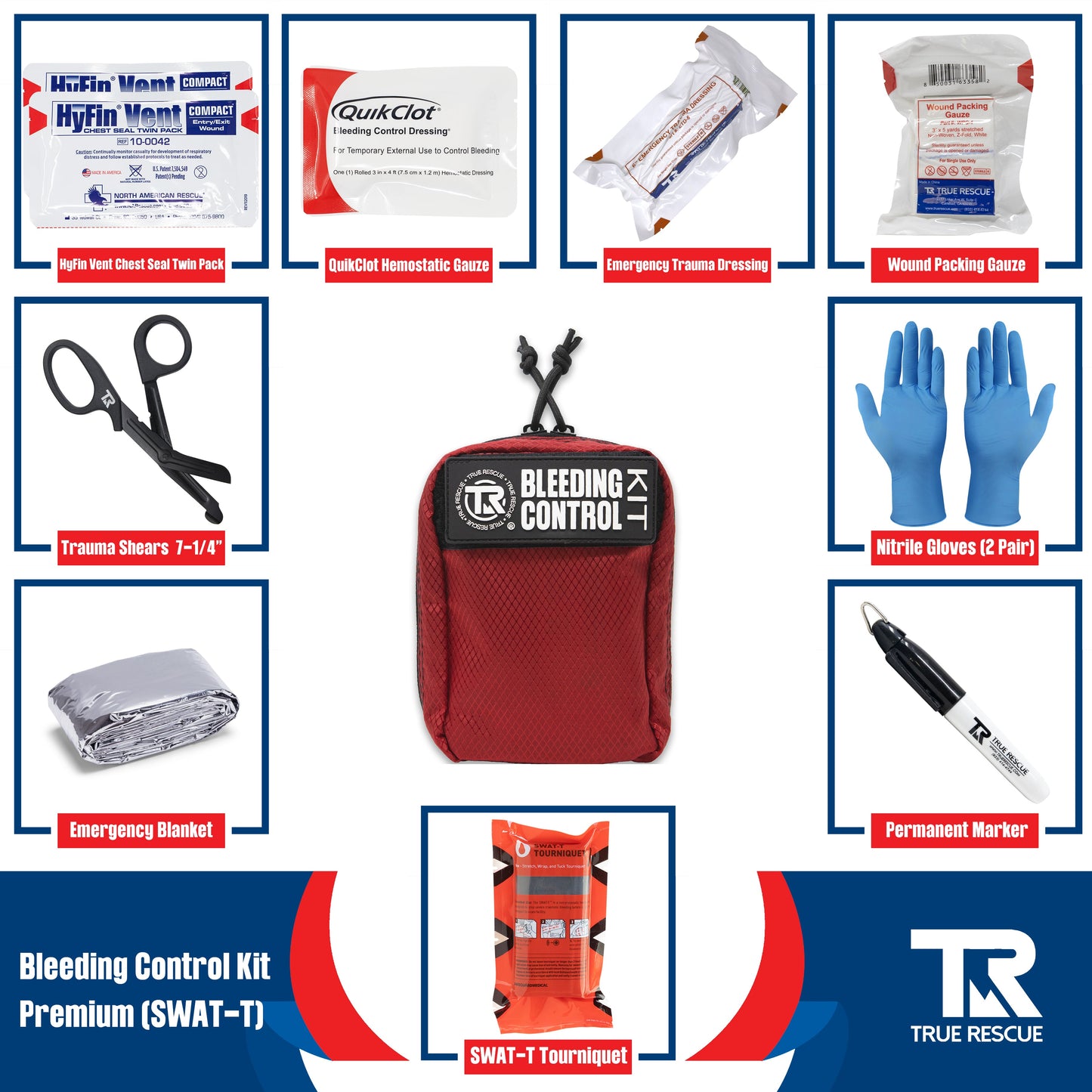 Bleeding Control Kit by True Rescue