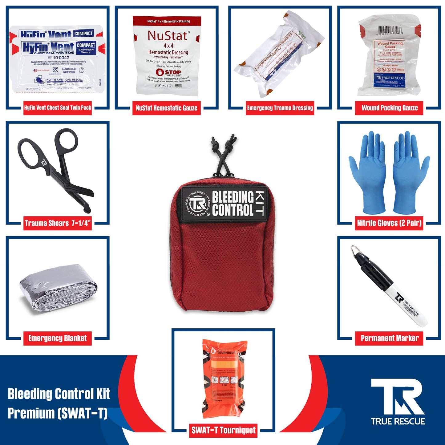 Bleeding Control Kit by True Rescue