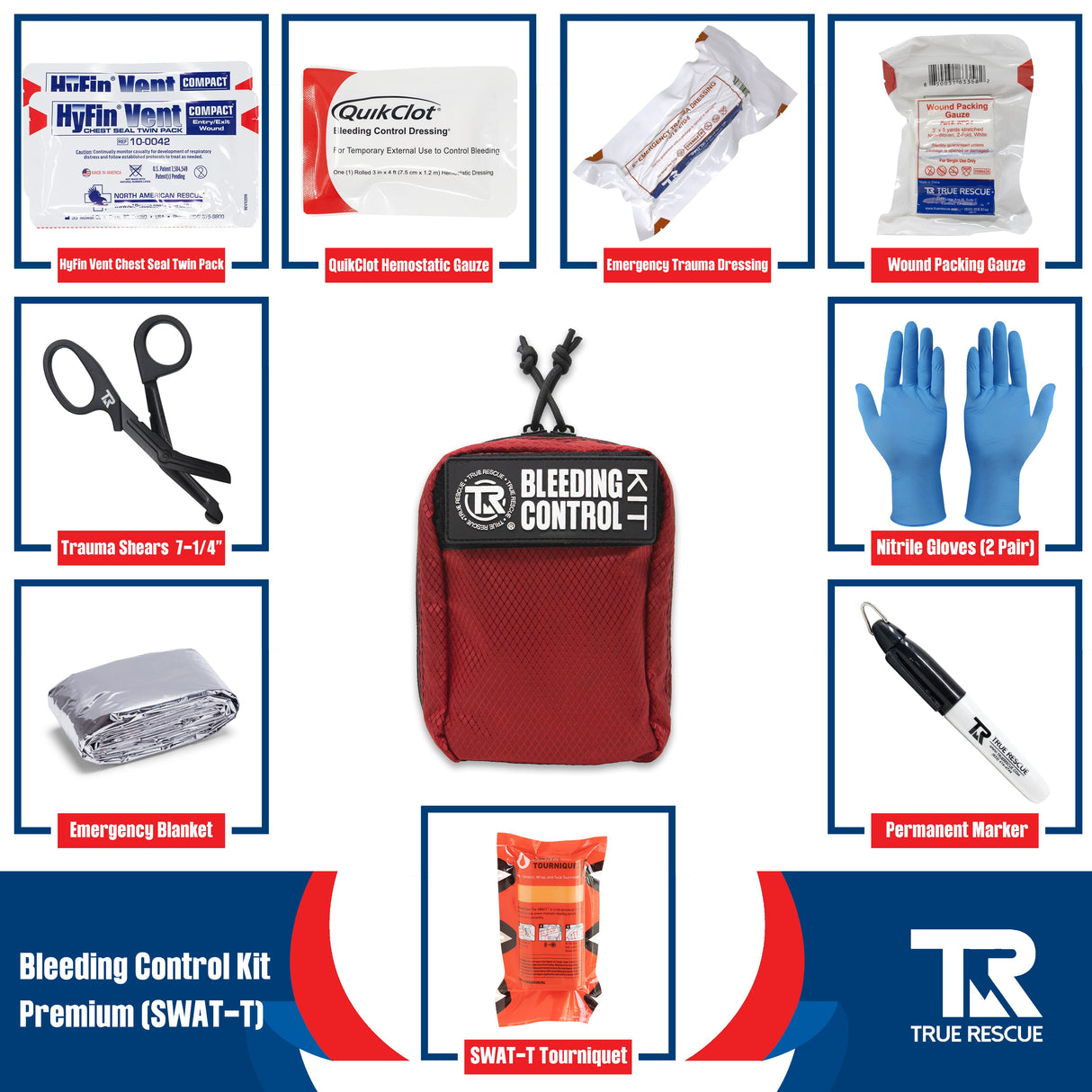 Bleeding Control Kit by True Rescue