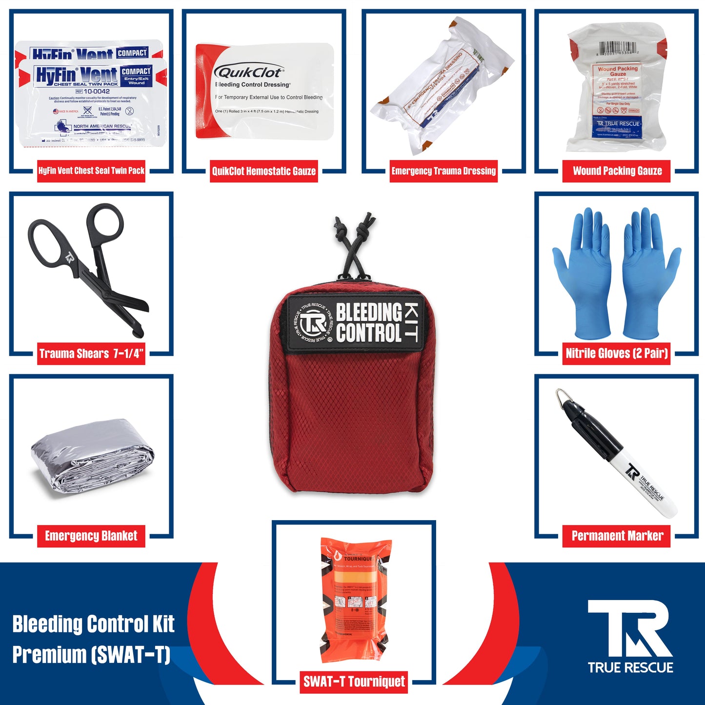 Bleeding Control Kit by True Rescue