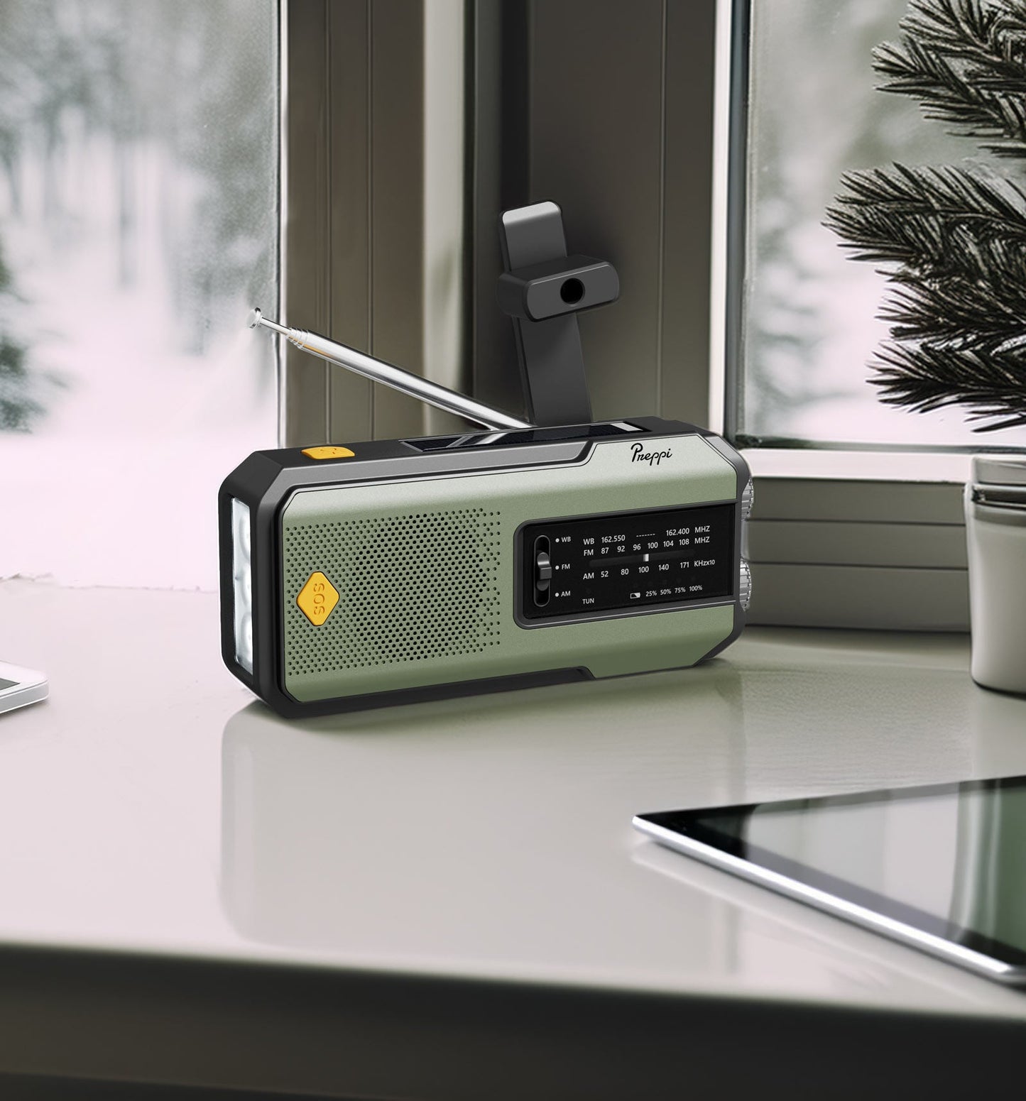Preppi Solar Phone Charger & Emergency Radio