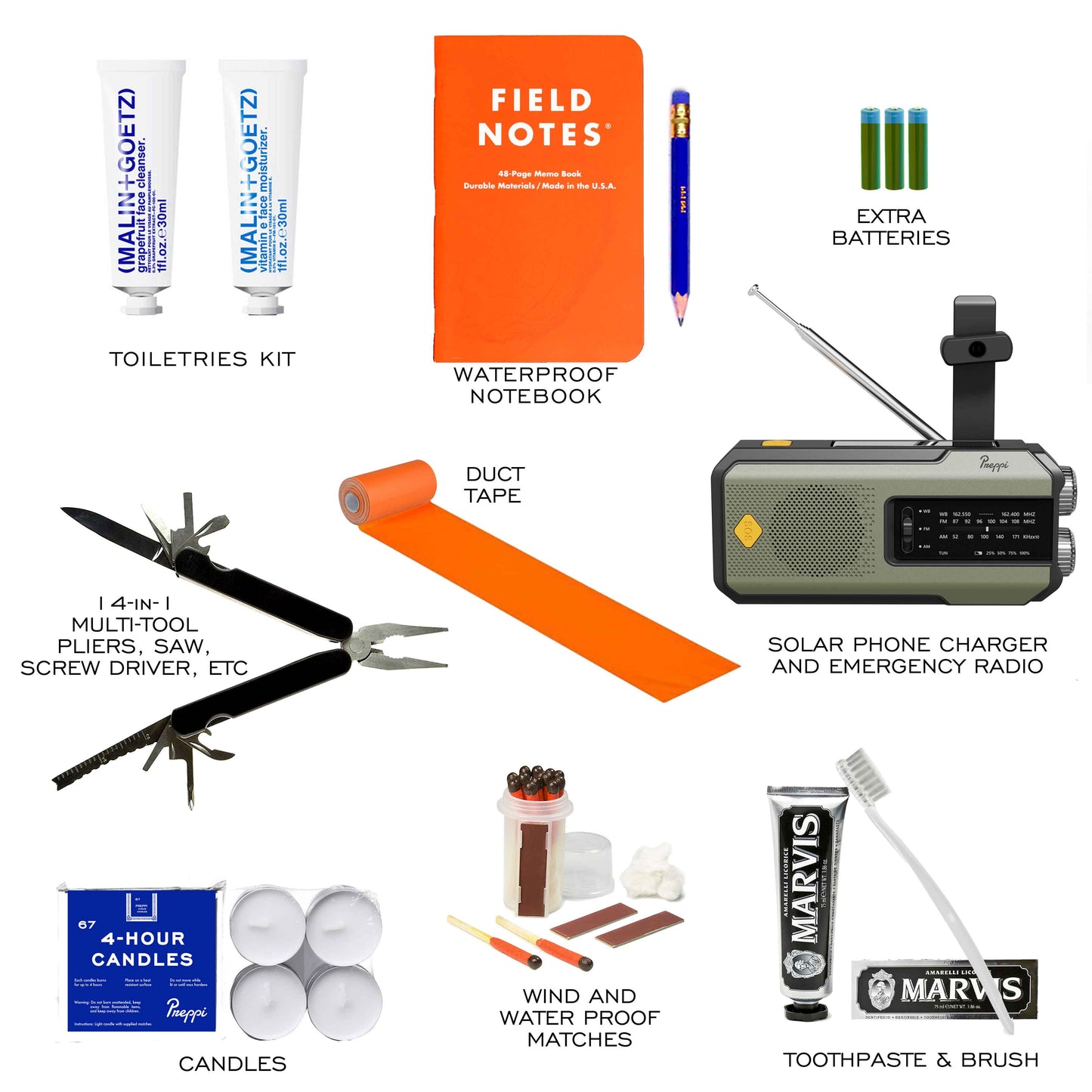 Preppi | The Prepster Advanced Fireproof Backpack | 3-Day Emergency Kit