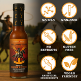 Yellowstone Hot Sauce Variety Pack 4 Bottles