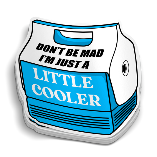 A Blue Little Cooler Sticker
