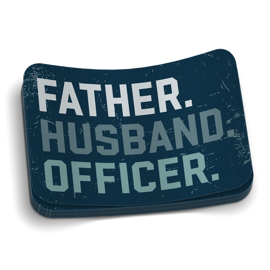 Father Husband Officer - Police Sticker
