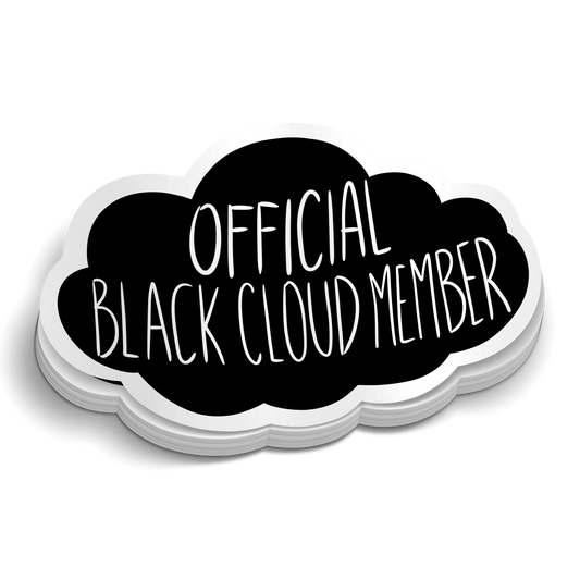 Black Cloud Member - Funny Sticker