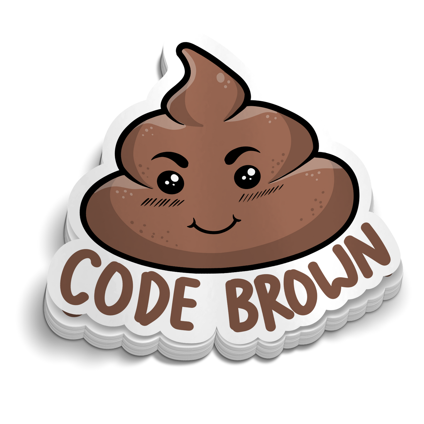 Code Brown Code Brown - Funny Sticker