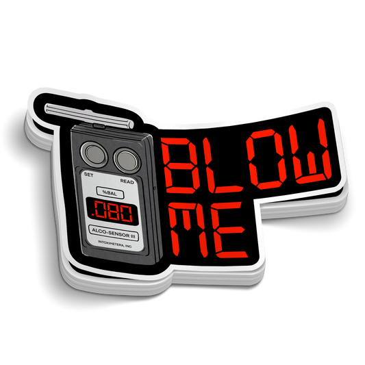 Blow Me Breathalyzer - Police LEO Sticker