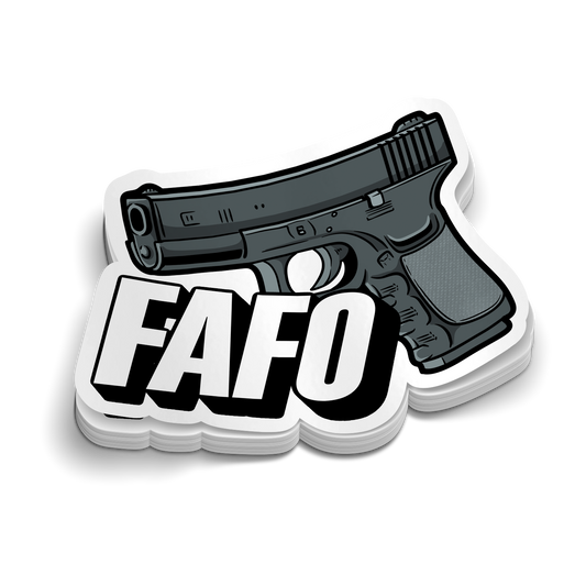 FAFO Gl0ck | Snarky Police Stickers