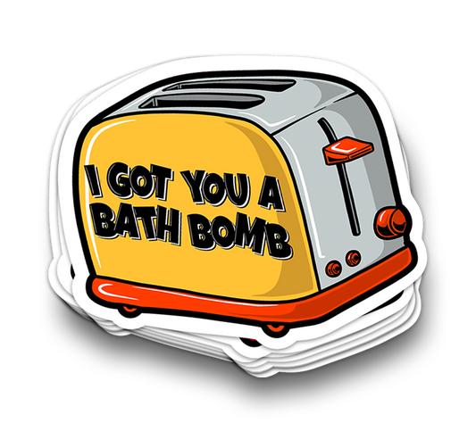 Bath Bomb - Funny Tumbler Stickers