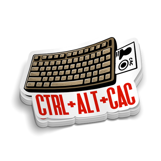 Ctrl-Alt-CAC | Funny Military Stickers