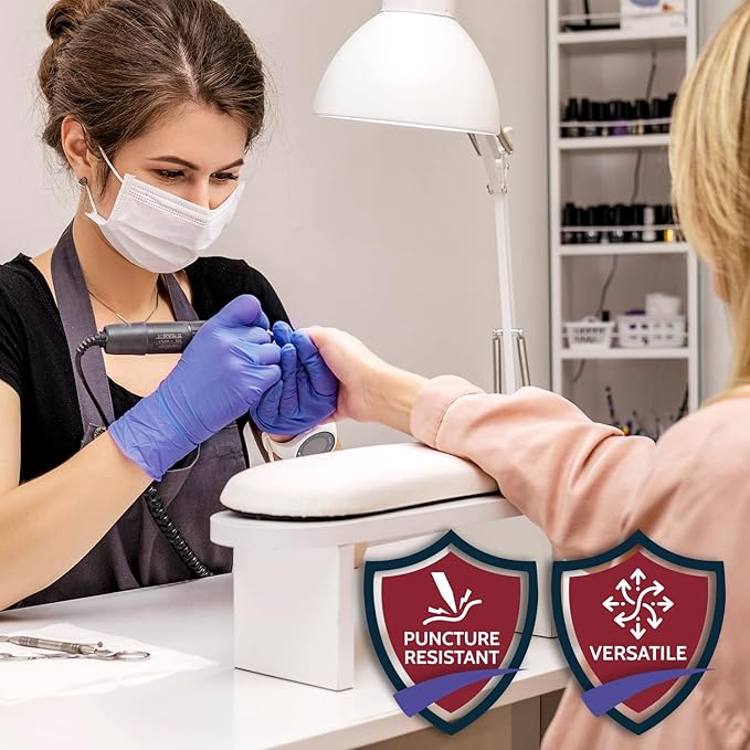 MedPride Shield Line Medical Exam Nitrile Gloves 4 Mil Thick ChemoShield Non-Sterile Powder Free - 100 Gloves / Case of 10 (1000 count)