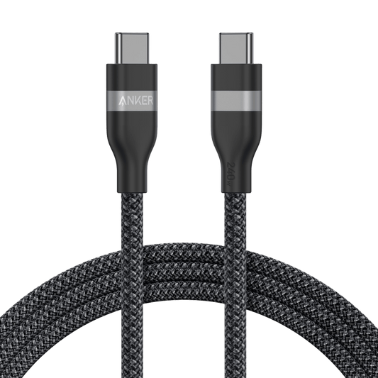 Anker USB-C to USB-C Cable (3 ft / 6 ft, 240W, Upcycled-Braided)