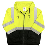 Safety Main 05LWJYB Lightweight Jacket, Class 3, Hi-Vis Yellow with Black Bottom, Pack of 5