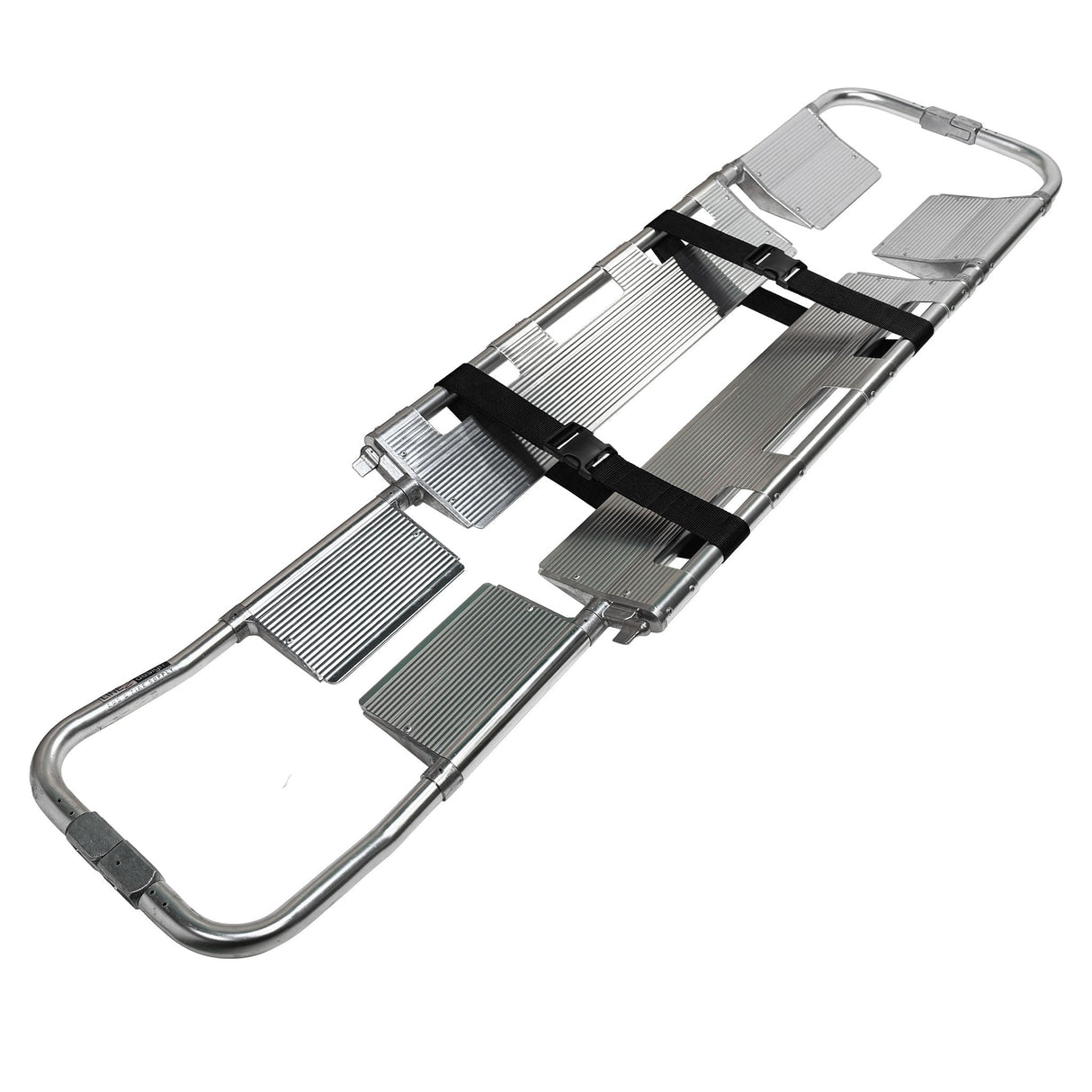 LINE2design Emergency Medical Scoop Stretcher, Adjustable Length with Two Black Safety Straps