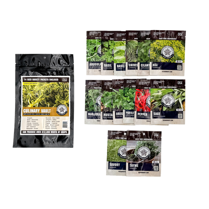 Culinary Vault Seeds - 14 Varieties