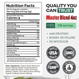 Master Mushrooms Blend, 110 servings – Immune Boosting Adaptogenic Mushrooms