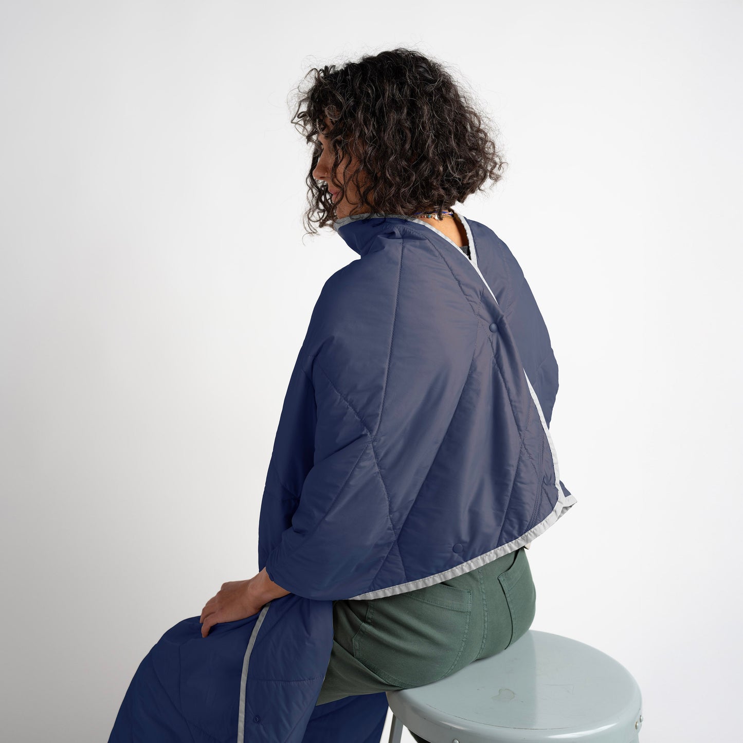 Layover™ XL Travel Blanket - Packable & Puffy | Blue