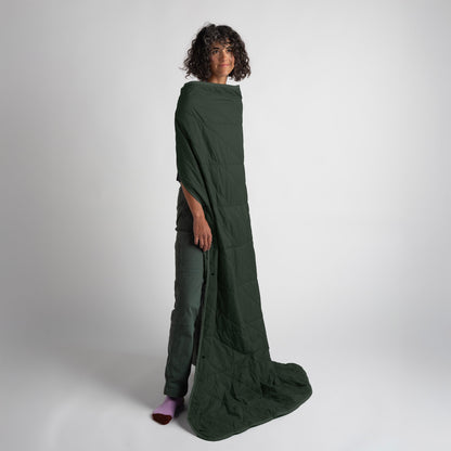 Layover™ Travel Blanket - Packable & Puffy | Spruce