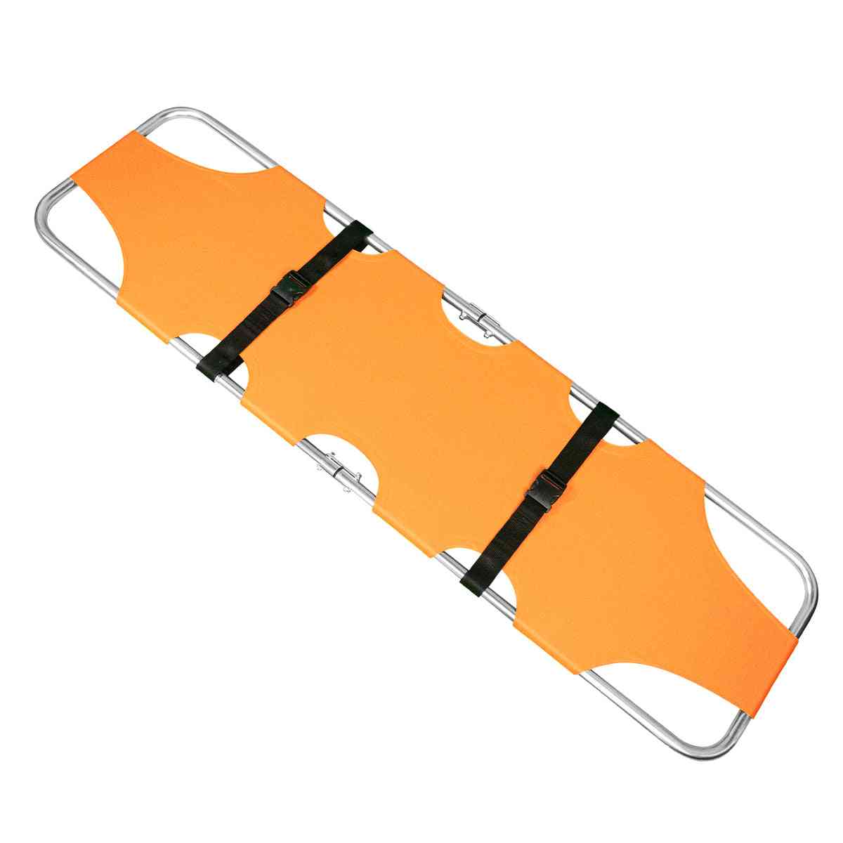 LINE2design EMS Emergency Medical Fold Away Stretcher Portable Flat Folding Equipment - Orange