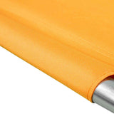 LINE2design EMS Portable Stretcher Emergency Foldaway Medical Flat Four Steel Bars Stretchers with Grip Handles & Zippered Carrying Case - Orange