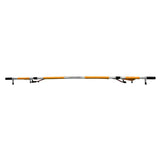 LINE2design EMS Portable Stretcher Emergency Foldaway Medical Flat Four Steel Bars Stretchers with Grip Handles & Zippered Carrying Case - Orange