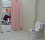 MJM International D118-5-TIS-SLIDE-N Dual Shower/Transferchair With Tilt Slider With Deluxe Elongated Open Front Soft Seat And Dual Drop Down Armrests