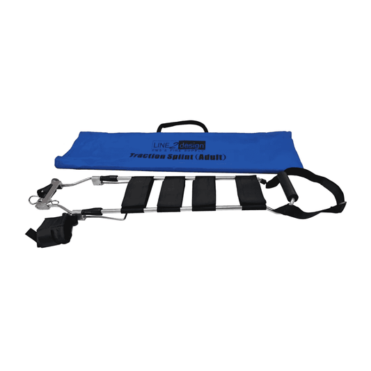 LINE2design Adult Traction Splint 4 Leg Straps Effectively Reducing Pain Leg