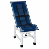 MJM International 191-XLC Reclining bath / shower chair (X-LARGE), with base & casters, 225 lbs weight capacity