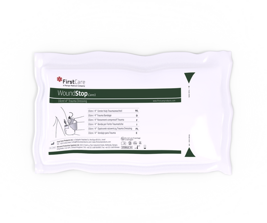 Persys Medical WoundStop Care 1 Bandage - no Pressure bar (4") (10cm x 18cm non-adherent pad)  (Case of 150)