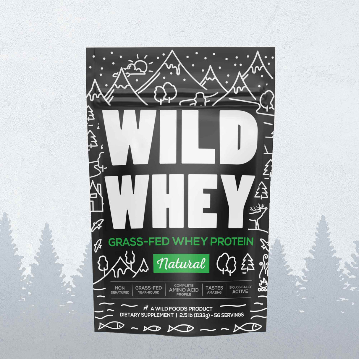 Cold Process Grass-Fed Whey Protein, Non-denatured, Pasture-Raised Cows