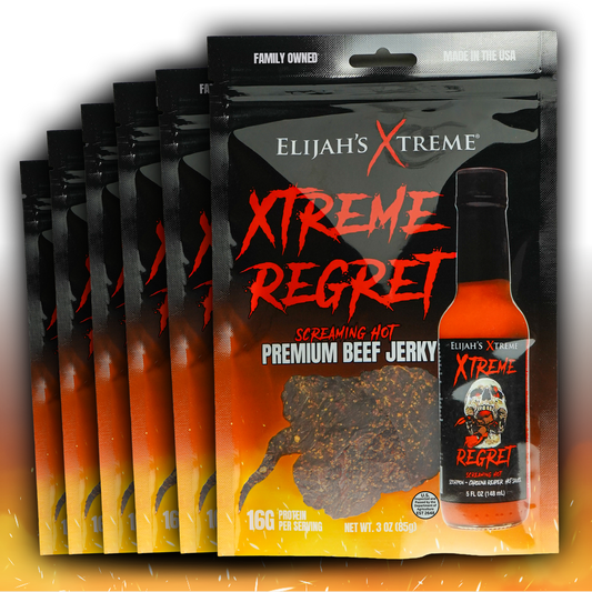 Xtreme Regret Spicy Beef Jerky - 6 bags (1lb)