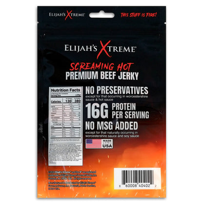 Elijah’s Xtreme Beef Jerky Bulk Trio - 6 bags of Each Flavor, 18 bags total (3lbs)