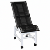 MJM International 191-XLC Reclining bath / shower chair (X-LARGE), with base & casters, 225 lbs weight capacity
