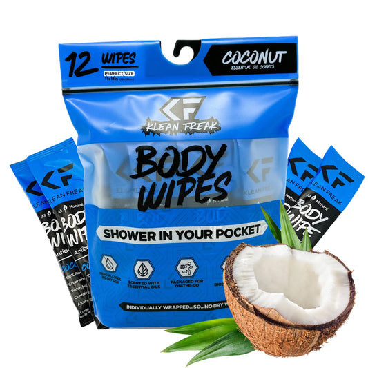 KLEAN FREAK - Body Wipe 12-Pack - Coconut