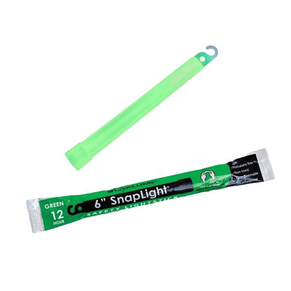 Cyalume Green 6 Inch Glow in The Dark Chemical Light Stick 12 hr Light